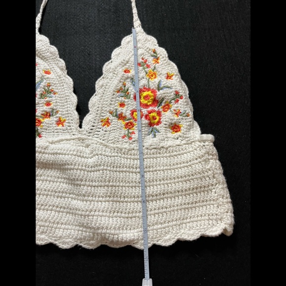 Forever 21 Crochet Halter Crop Top ~ Small - Picture 6 of 15